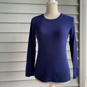 Justice navy blue long sleeve top